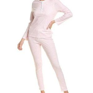 ROLLER RABBIT NWT Pink Hathi‎ Elephant Gingham Pajama Set size SMALL